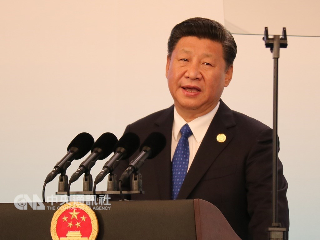 中國網上近日流傳,中國國家主席習近平去年在上海主持進博會時,曾發表對美國強硬談話。(中央社檔案照片)