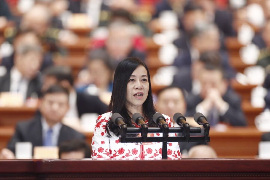 台籍中國全國政協委員凌友詩日前發表演說,高調支持「兩岸統一」。(檔案照片/中新社提供)