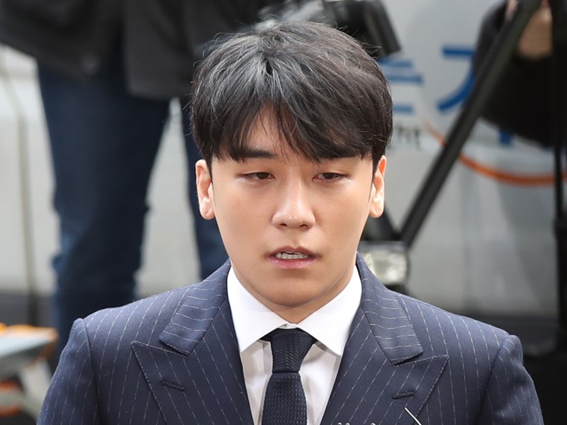 BIGBANG成員勝利涉嫌提供性招待,14日到案接受警方調查。(韓聯社提供)