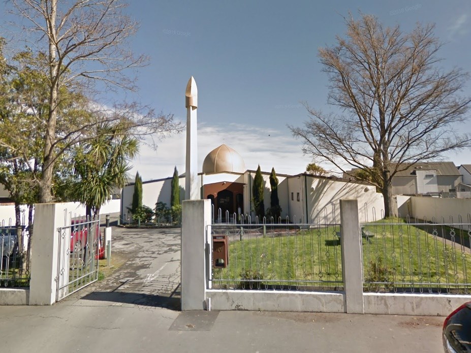 紐西蘭基督城一處清真寺15日傳出槍擊。(圖取自Google地圖google.com/maps)
