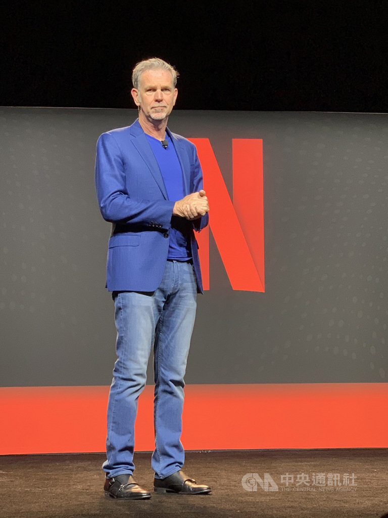 網路電視串流服務Netflix於18日在美國洛杉磯總部舉辦Labs Day活動,執行長哈斯汀(Reed Hastings)受訪說,Netflix在過去10多年一直面臨競爭,如果有很棒的對手,會激發Netflix拿出最好的表現。中央社記者吳家豪洛杉磯攝 108年3月18日