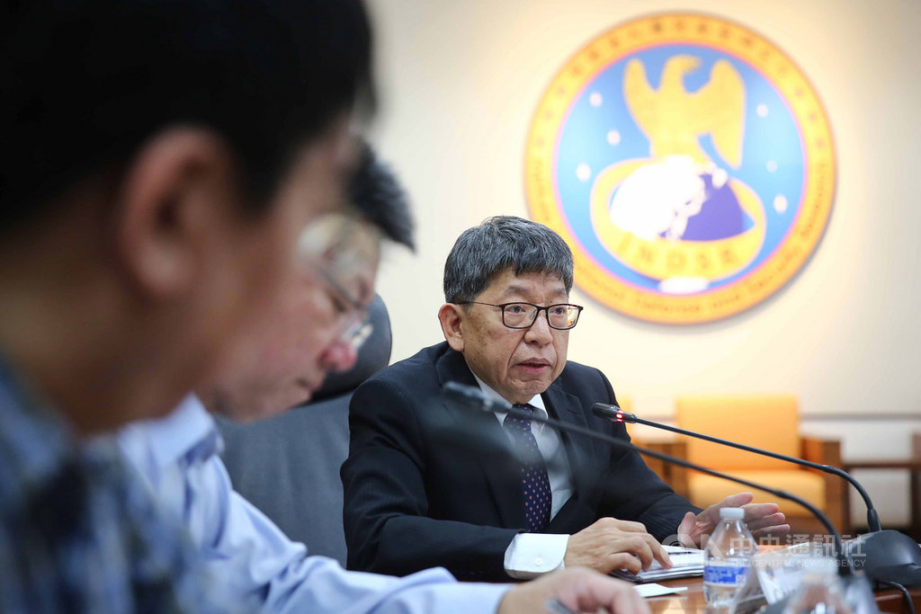 財團法人國防安全研究院19日舉辦記者會,並討論印太關係等議題,由國防院執行長林正義主持。中央社記者游凱翔攝 108年3月19日