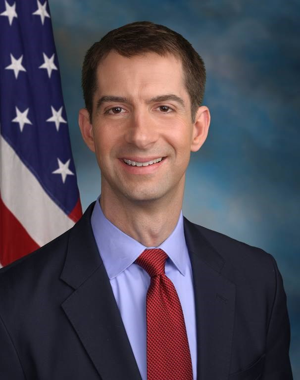 圖為美國聯邦參議員柯頓。(圖取自facebook.com/SenatorTomCotton)