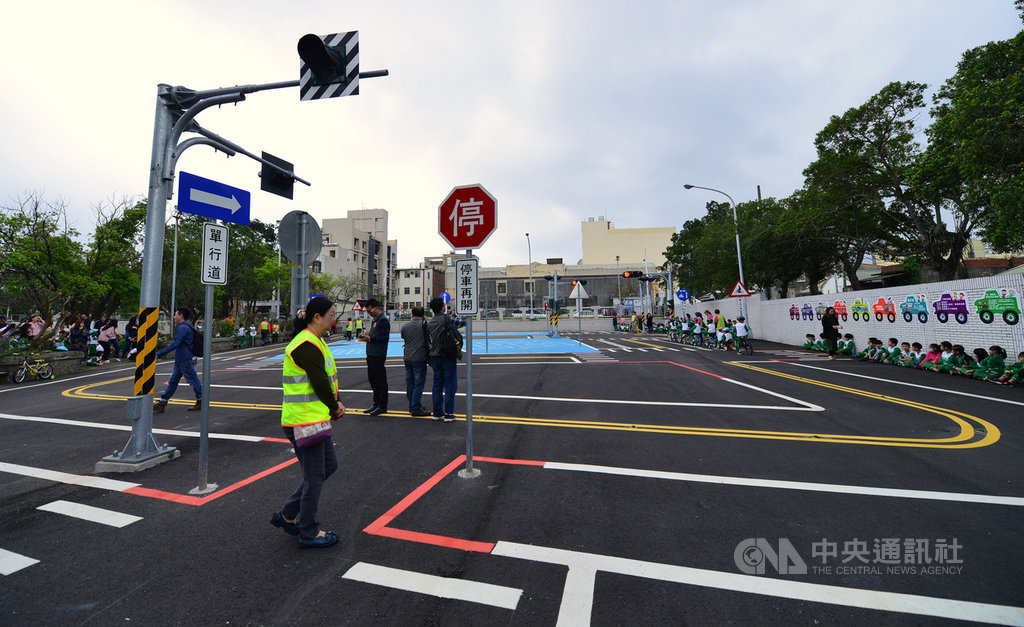 首座校內兒童交通公園落腳苗栗市文山國小 地方 中央社cna