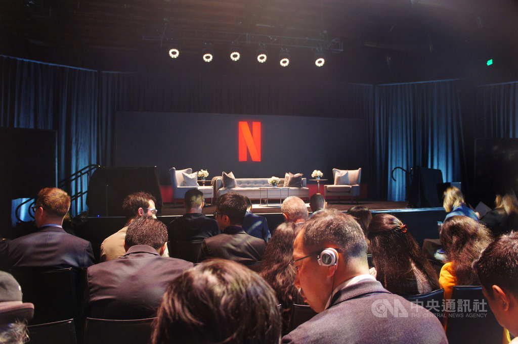 網路電視串流服務Netflix日前舉辦Labs Day活動,在製片廠內介紹最新技術與內容發展,打造拍攝電影般的氛圍。中央社記者吳家豪攝 108年4月7日