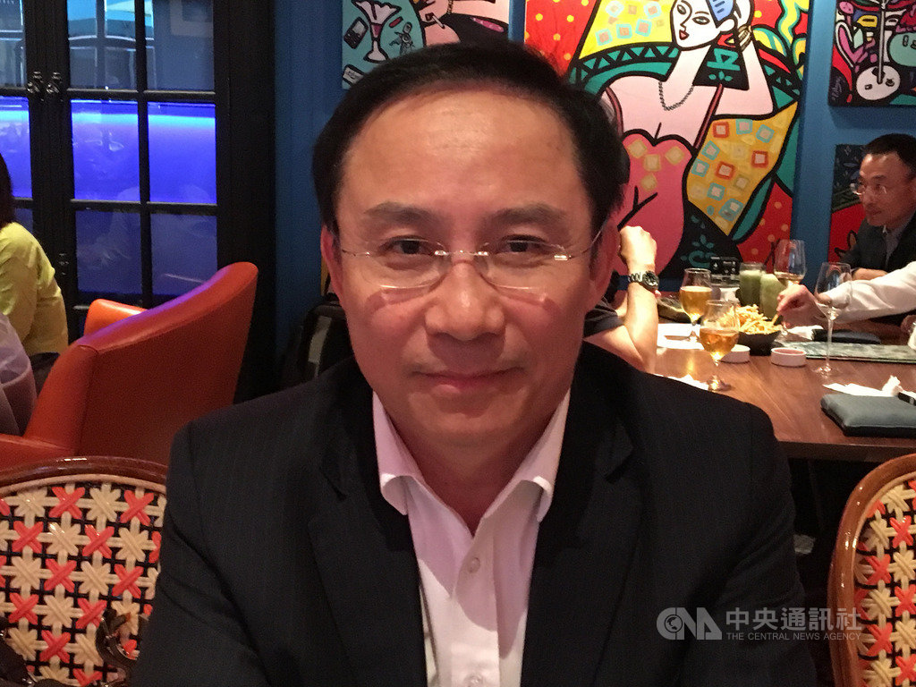 永大股臨會18日下午落幕,永大中國上海總經理許作名表示,會在日立和寶佳兩大股東間進行協調工作。中央社記者鍾榮峰攝 108年4月18日