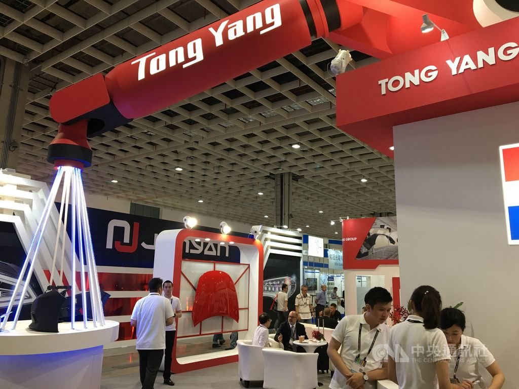 台北國際汽車零配件六合一展24日起登場,東陽盛大參展,秀出輕量化產品。中央社記者鍾榮峰攝 108年4月24日