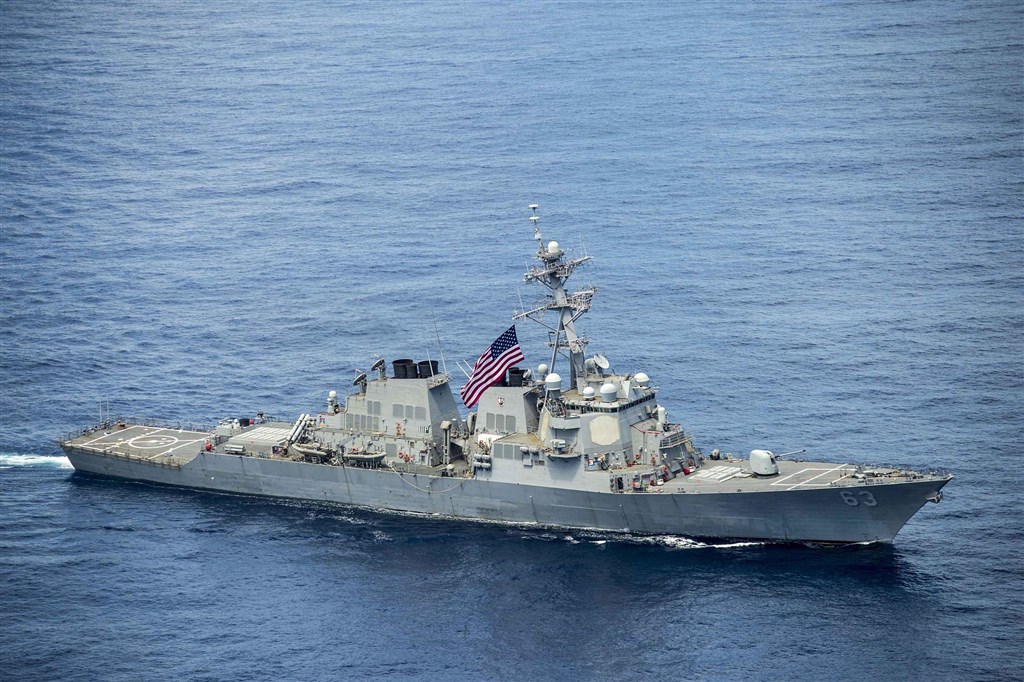 美國軍方28日表示,已派兩艘海軍軍艦航經台灣海峽。圖為史塔森號。(圖取自美國太平洋艦隊網頁)