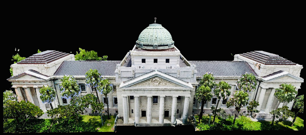 面對未來各種可能性,國立台灣博物館完成本館3D建物掃描,未來將可提供文化資產研究使用。(文化部提供)中央社記者趙靜瑜傳真 108年5月15日