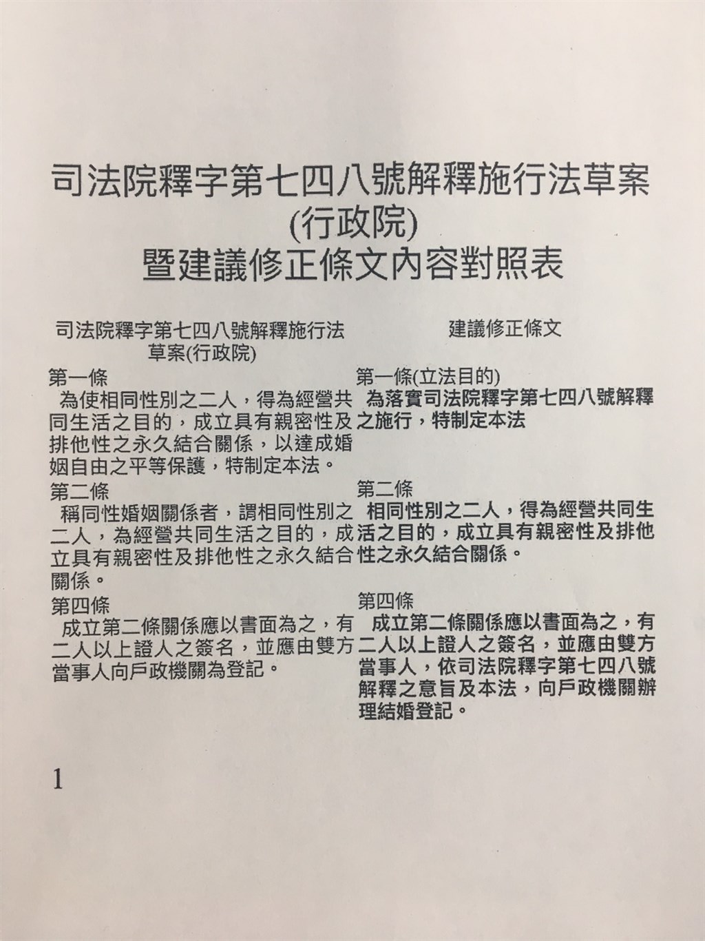 16日下午舉行行政立法協調會報,針對同婚專法凝聚共識。(民進黨立法院黨團提供)