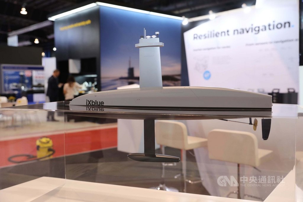 新加坡海防展16日落幕,除潛艦、多功能護衛艦外,無人載具不僅今年海防展重點之一,也是未來趨勢。中央社記者黃自強新加坡攝 108年5月16日