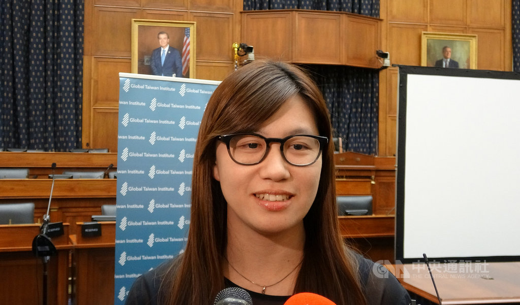 318學運紀錄片導演傅榆希望透過這部片子,讓更多美國朋友能認識發生在台灣的事情,讓更多國家的朋友了解台灣人的處境、台灣人受到的壓力。中央社記者江今葉華盛頓攝 108年5月23日