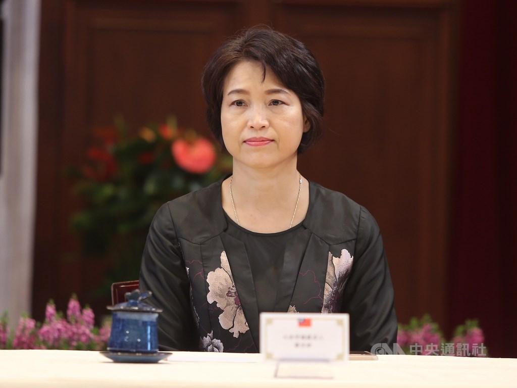 考選部部長蔡宗珍(圖)獲得總統蔡英文提名108年司法院大法官,27日在總統府出席被提名人介紹記者會。中央社記者徐肇昌攝 108年5月27日