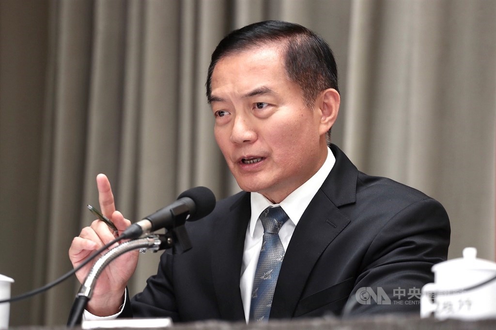 國防部副部長沈一鳴30日出席行政院會後記者會,回答媒體提問。中央社記者吳翊寧攝 108年5月30日