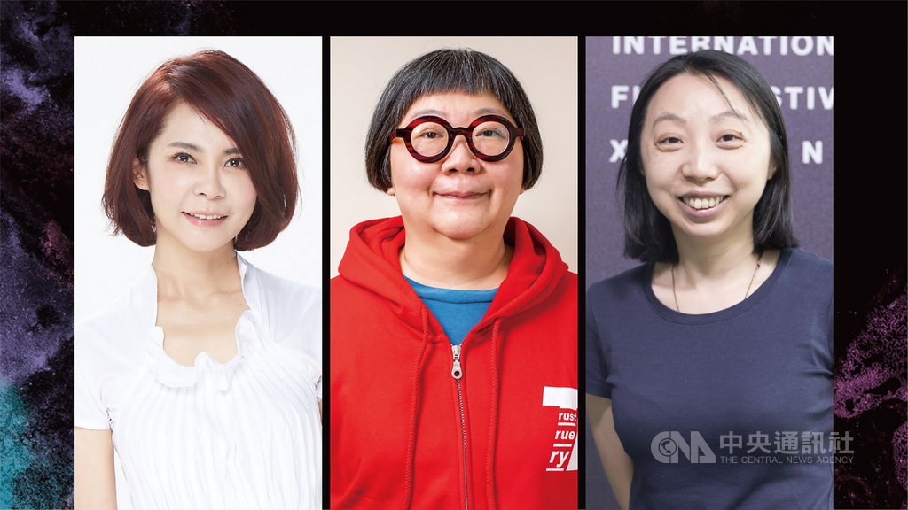 台北電影節今年特別舉辦「我的經紀學:從投資到操盤」對談,邀請3名經紀人暨製片柴智屏(左起)、閻柔怡與葉育萍,分享打造明星與票房大片的秘訣。(台北電影節提供)中央社記者洪健倫傳真 108年6月13日