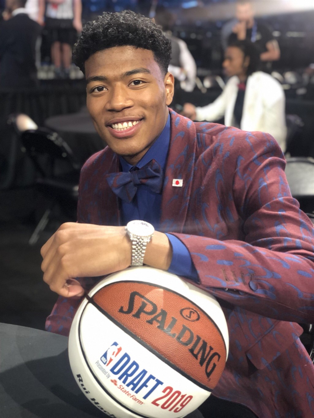 21歲的八村壘成為日本首位在NBA選秀會第一輪中選的球員。(圖取自twitter.com/NBADraft)
