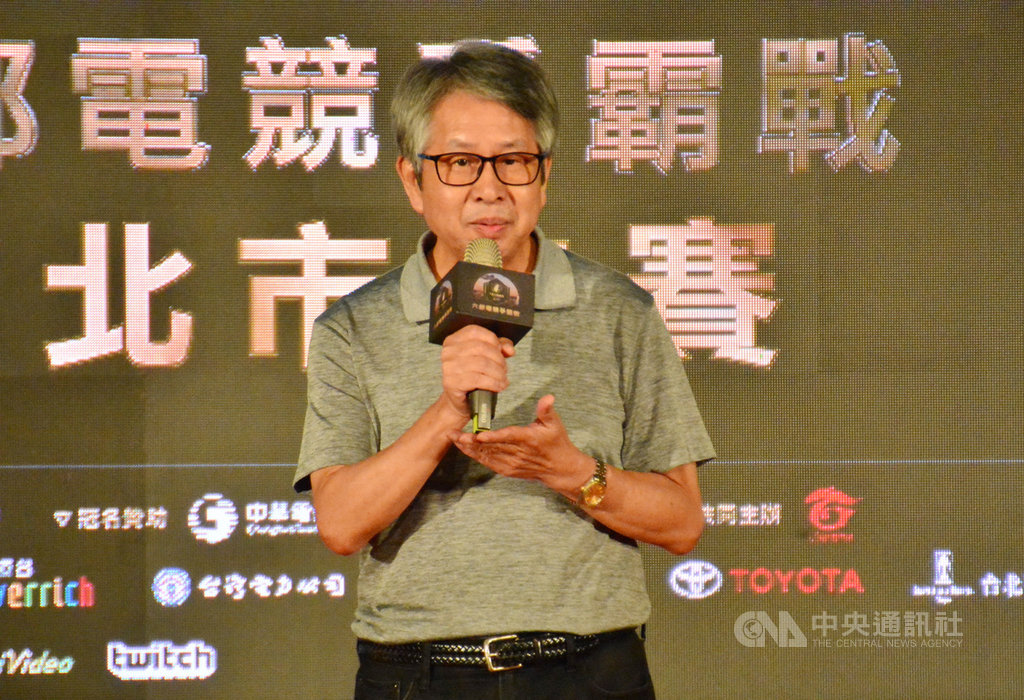 2019六都電競爭霸戰新北市決賽20日登場,主辦單位上報社長胡鴻仁(圖)表示,主辦電子競技賽事主要是希望培育觀眾、培育素人選手、培育一條龍的未來電競運動產業。中央社記者黃旭昇新北攝 108年7月20日