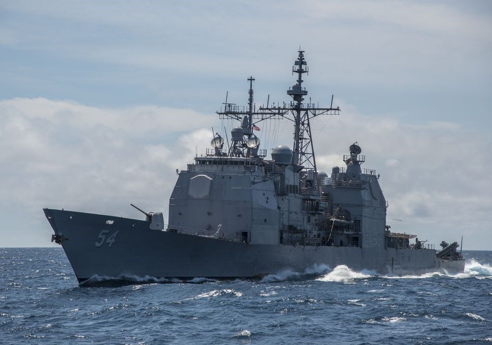 美國軍方24日表示,已派遣一艘海軍軍艦通過台灣海峽。據了解,這艘作戰艦為安提坦號。(圖取自美國海軍網頁www.navy.mil)