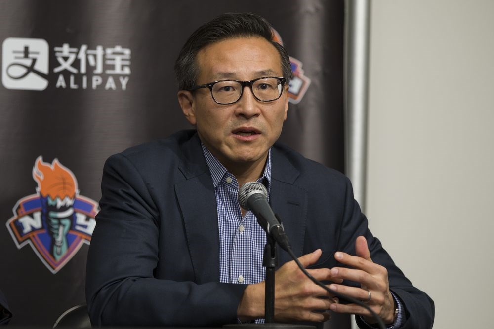 美媒報導,阿里巴巴集團執行副主席蔡崇信以33.5億美元入主美國NBA布魯克林籃網,成為NBA歷來首位台灣老闆。(檔案照片/中新社提供)