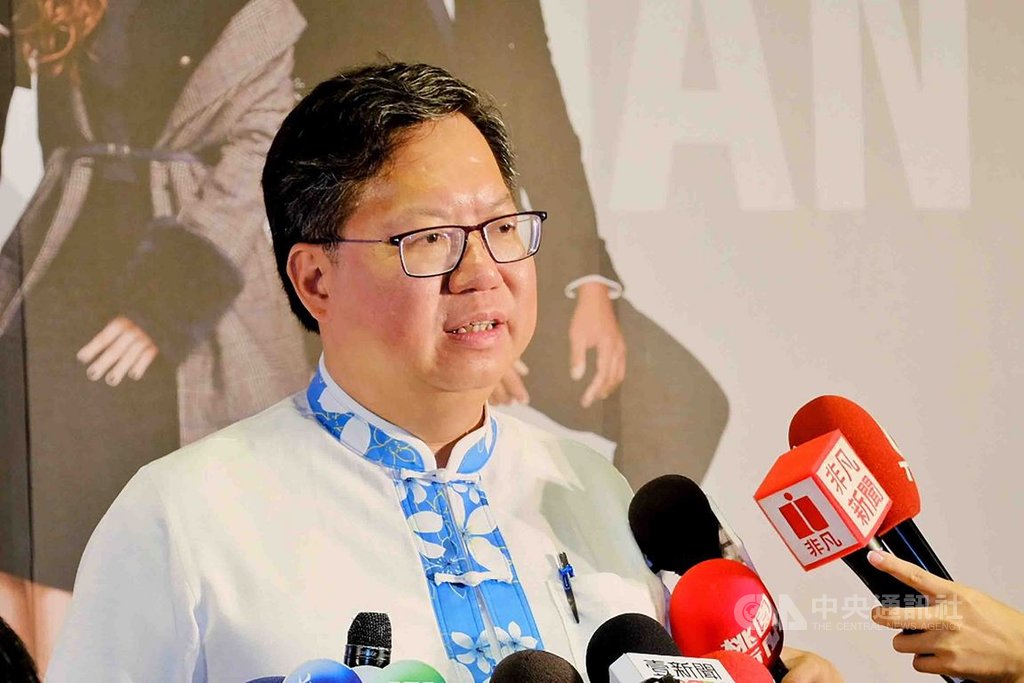 對於台北市長柯文哲、鴻海集團創辦人郭台銘與前立法院長王金平,18日可能在桃園合體;桃園市長鄭文燦(圖)15日表示,這場佛教界盛事很多政治人物會出席,但那是一個宗教的場合,自己不會作任何政治解讀。中央社記者吳睿騏桃園攝 108年8月15日