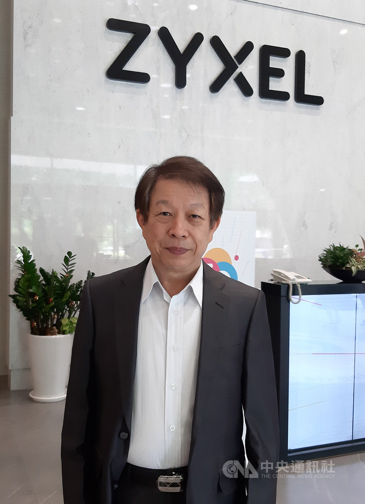 合勤投資控股公司董事長朱順一16日在公司成立30周年記者會表示,目前市場最熱門的5G、資安、人工智慧(AI)領域都積極參與。中央社記者潘智義攝 108年8月16日