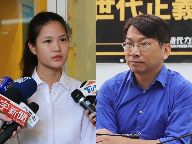 時代力量將於20日召開決策委員會,若黨主席邱顯智不接受慰留,將選出新任黨主席。現階段除已宣布參選的決策委員林亮君(左),時力立法院黨團總召徐永明(右)也被視為熱門人選。(圖左取自facebook.com/sabrinalim.tw,圖右為中央社檔案照片)