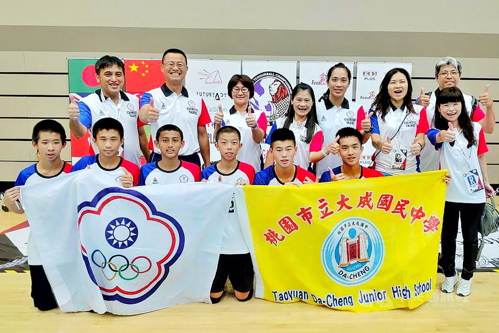 2019世界盃青少年巧固球錦標賽傳捷報,以桃園八德大成國中為主體的中華巧固球聯隊18日成功在U15組賽事中展現長久訓練的實力,勇奪冠軍。(桃園市大成國中提供)中央社記者吳睿騏桃園傳真 108年8月19日