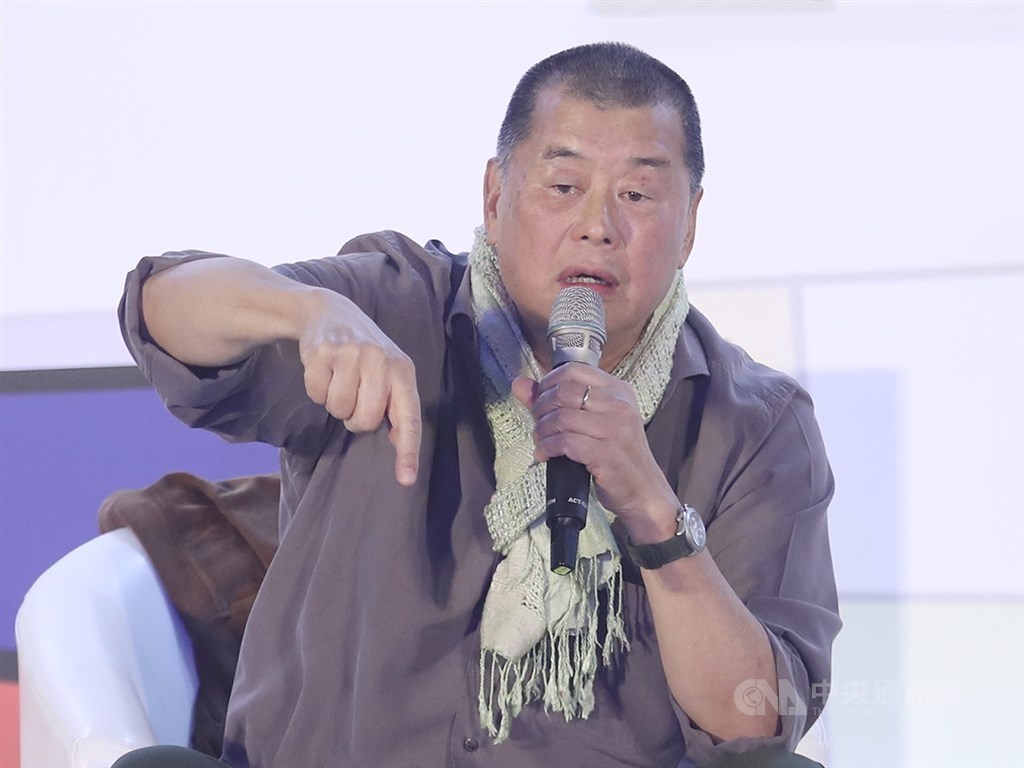 中國官媒19日將壹傳媒創辦人黎智英,定調為「禍港亂港總策劃、禍港四人幫之首」,將被「釘在歷史恥辱柱上」。(中央社檔案照片)