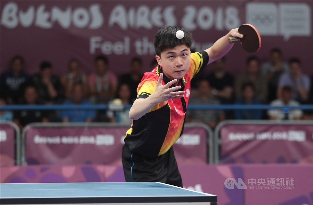 台灣「桌球神童」林昀儒23日在捷克桌球公開賽男單16強賽,以4比2勝出,挺進8強賽。(中央社檔案照片)