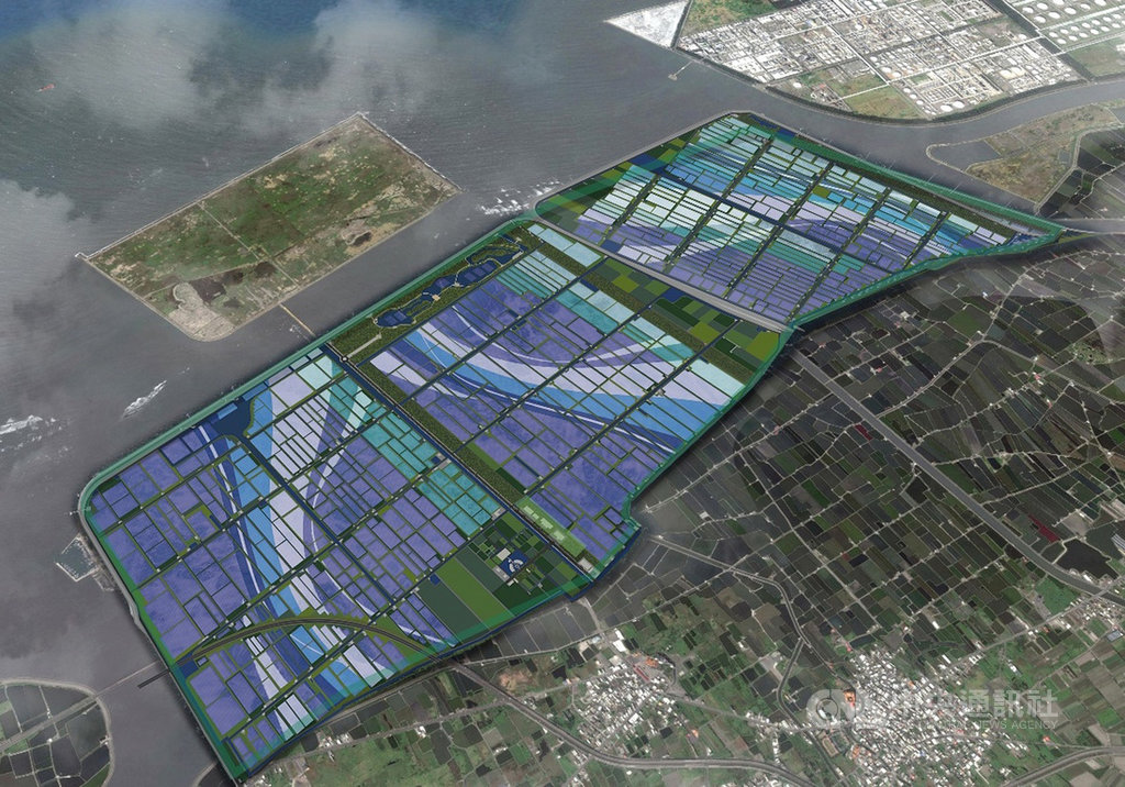 雲林縣長張麗善就任後,將台西綠能專區調整為產業園區,引發立委蘇治芬質疑影響外商投資,縣府25日指出,雲林要綠能更要產業進駐。(雲林縣政府提供)中央社記者葉子綱傳真 108年8月25日