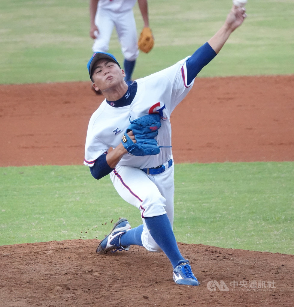 U18世界盃青棒賽王彥程(圖)去年亞洲青棒錦標賽,對日本比賽技壓甲子園名投,開始受到外界關注,現在多了旅日球員新身分,業餘生涯最後一個比賽希望能有好表現。中央社記者謝靜雯攝 108年8月25日
