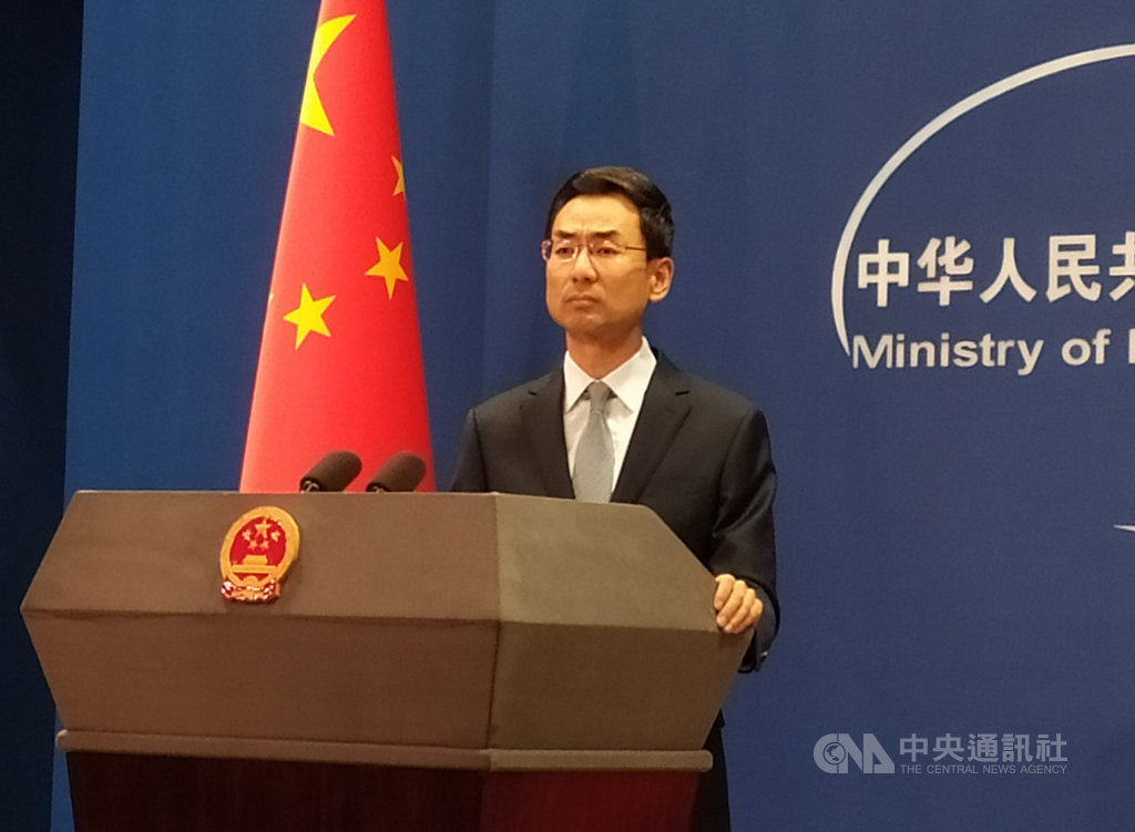 中國外交部發言人耿爽(圖)27日表示,中英聯合聲明終極目的是確定中國收回香港,如今任何國家都無權干涉。中央社記者繆宗翰北京攝 108年8月27日