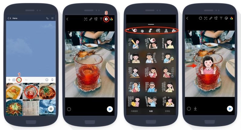 LINE推出iOS9.15.0更新,開放使用貼圖和表情貼來裝飾照片與影片(圖取自LINE台灣官方BLOG網頁official-blog.line.me)