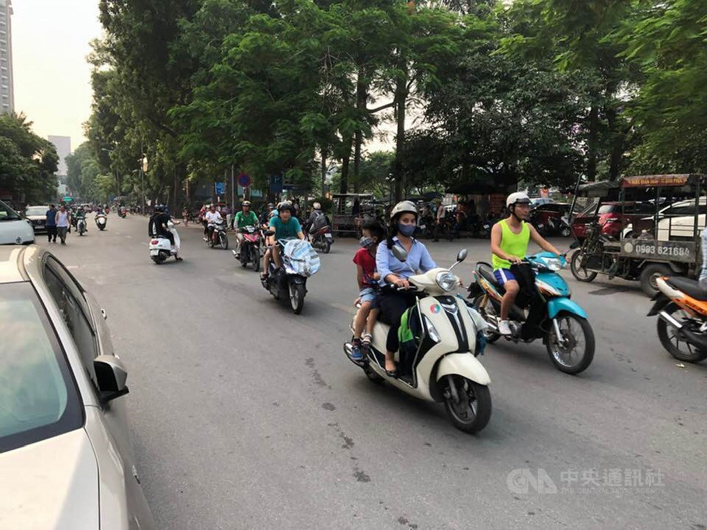 越南的機車人口眾多,因此機車工業也是重點發展項目。中央社記者吳柏緯河內攝 108年9月8日