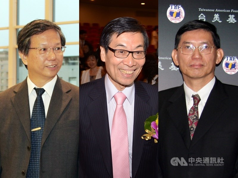 2019年膺選的總統科學獎得獎人李遠鵬(左)、魏福全(中)及陳垣崇(右),分別長期深耕數理科學、應用科學、生命科學等專業領域,並不斷進行科學創新突破,成果豐碩,成就非凡。(中央社檔案照片)