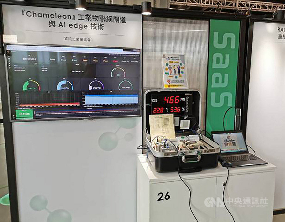 台灣創新技術博覽會將於26日起登場,資策會將展示Chameleon工業物聯網閘道與AI edge技術。圖資策會提供。中央社記者鍾榮峰傳真 108年9月24日