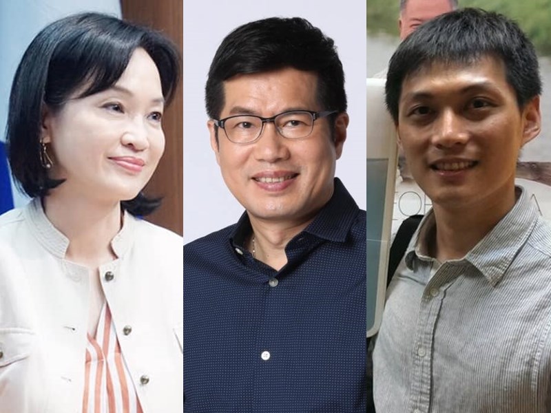 2020年立委選舉倒數百日,除了國、民兩黨,小黨也推人選盼搶下席次。新北市第7選區(板橋東區)國民黨立委柯志恩(左)、民進黨立委羅致政(中)對戰民眾黨推派PPT網路名人Z9吳達偉(右)。(左圖取自facebook.com/KoChihEn,中圖取自羅致政臉書facebook.com,右圖取自facebook.com/zzzzzzzzz9)