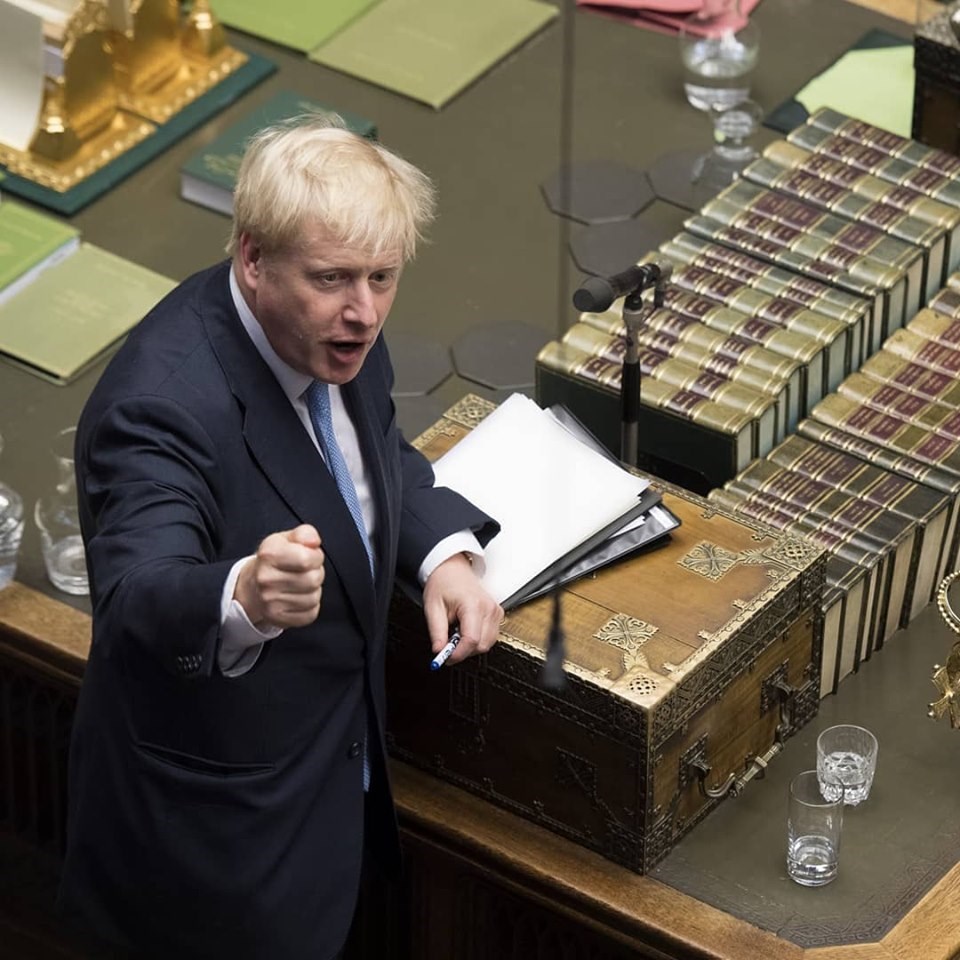 英國首相辦公室2日表示,首相強生(圖)打算要求在10月8日到14日關閉國會。(圖取自facebook.com/ukparliament)