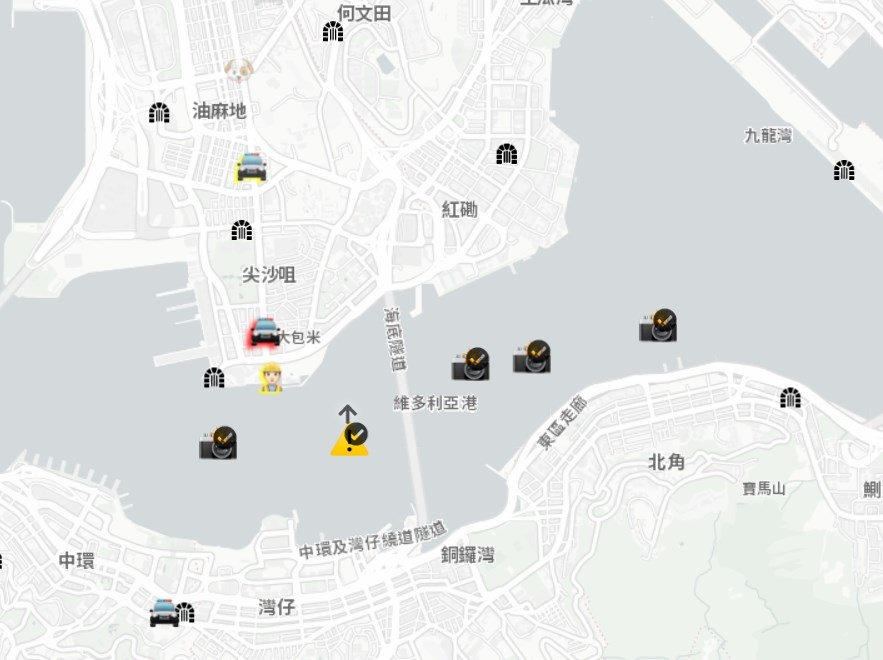 蘋果公司在中國官媒批評後,將香港抗爭地圖App下架,遭外界譴責把在中國的商業利益置於人權之前。(圖取自hkmap.live)