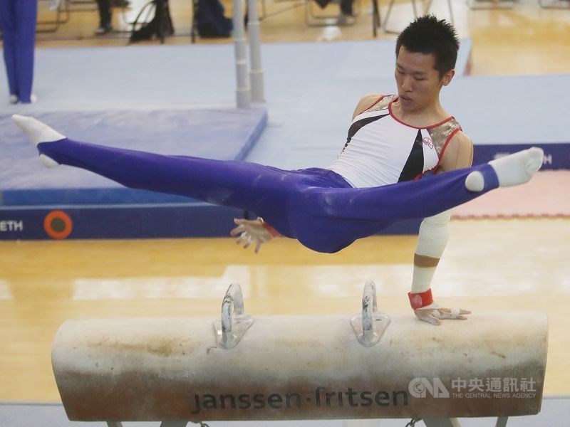 「鞍馬王子」李智凱12日在世界體操錦標賽鞍馬決賽,以總分15.433分摘下銀牌,也是台灣首位連續2屆在世錦賽奪牌的好手。(中央社檔案照片)