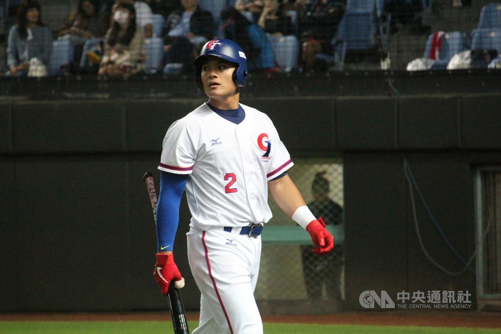 2019第29屆亞洲棒球錦標賽,中華隊15日在斗六球場迎戰日本隊,中華打線不連貫,無法攻下分數,終場以0比2不敵日本,第4棒張育成(圖)也沒有安打演出。中央社記者楊啟芳攝 108年10月15日