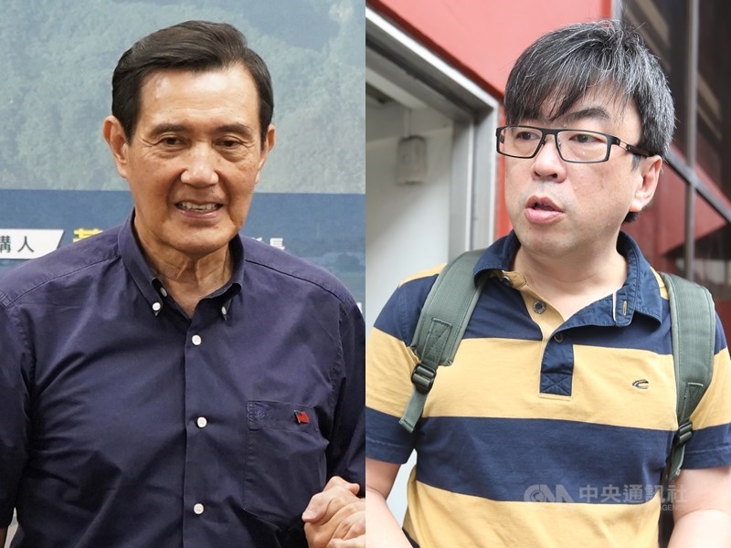 前總統馬英九(左)不滿遭影射收受非法政治獻金,向民主進步黨籍立法委員段宜康(右)提告求償,最高法院16日駁回兩造上訴,全案確定。(中央社檔案照片)