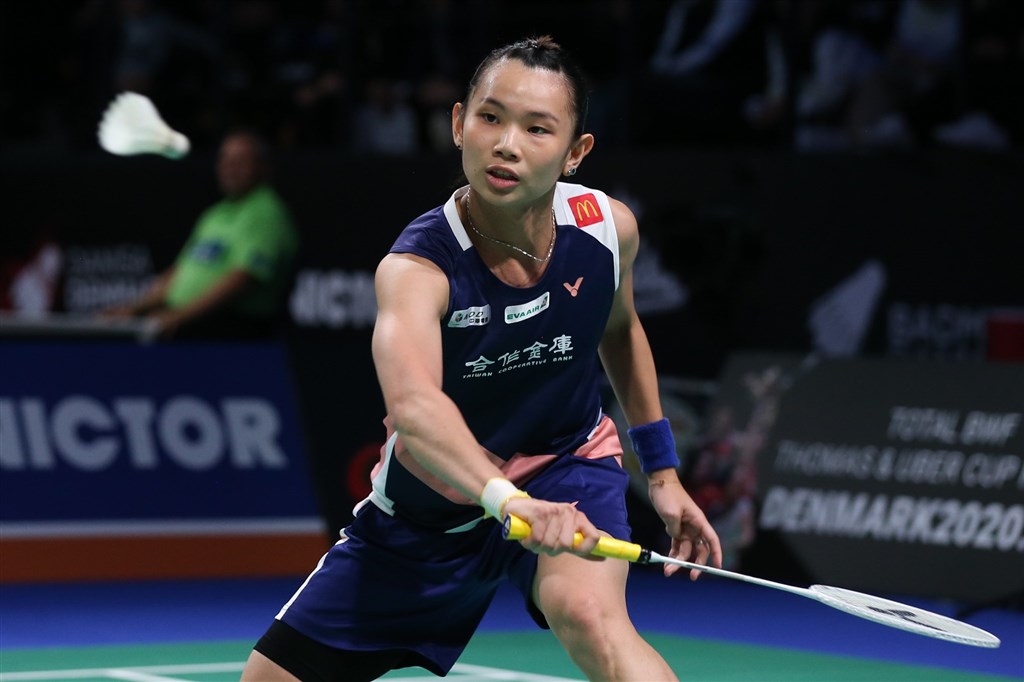 世界球后戴資穎19日在丹麥羽球公開賽,僅花39分鐘輕取日本選手大堀彩晉級4強。(圖取自facebook.com/bwfbadminton)