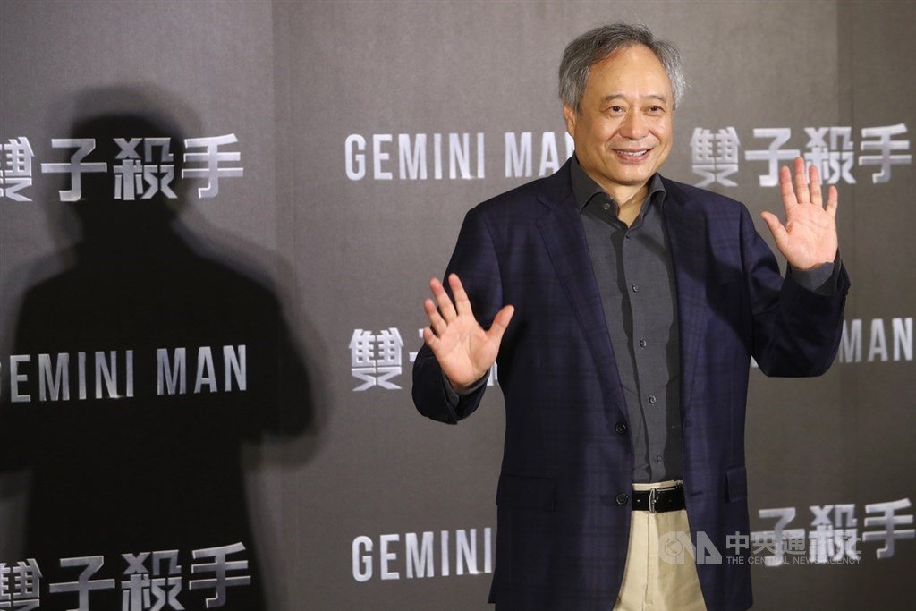 新片「雙子殺手」(Gemini Man)將正式上映,導演李安21日下午在台北出席記者會,為電影進行宣傳。中央社記者王騰毅攝 108年10月21日