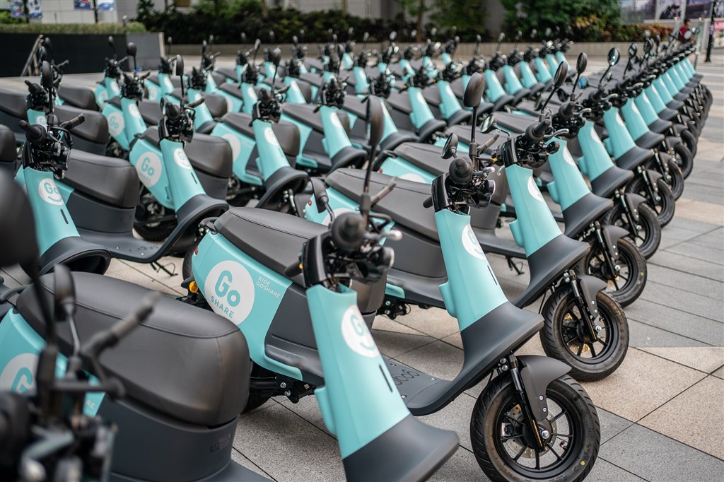 Gogoro 21日正式宣布GoShare共享機車服務範圍從桃園擴大至台北市。(圖取自facebook.com/GoShareTW)