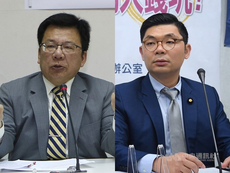 藍綠不分區名單陸續底定,多位現任立委無緣連任,民進黨立委李俊俋(左)表示,會繼續深耕嘉義,日前表態爭取連任的國民黨立委許毓仁(右)則批評,國民黨與年輕世代越走越遠。(中央社檔案照片)