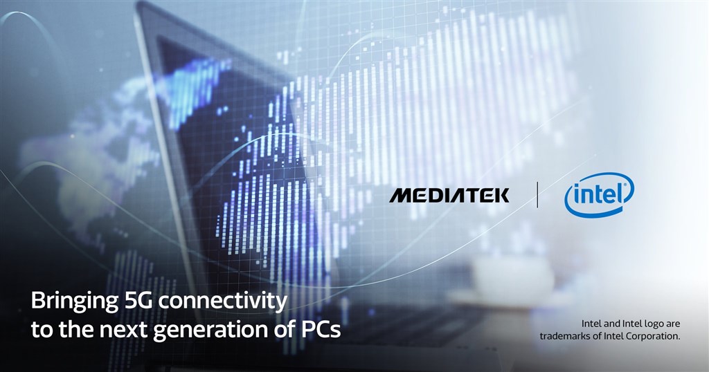 聯發科宣布,與英特爾(Intel)合作,將最新5G數據機導入個人電腦市場。(圖取自twitter.com/MediaTek)