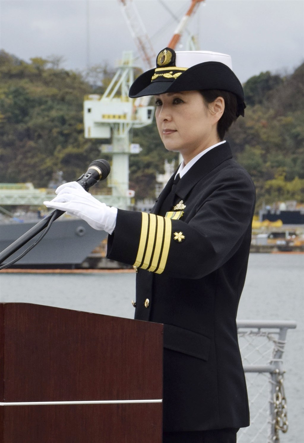 日本首位神盾艦女艦長大谷三穗接掌妙高號 國際 中央社cna