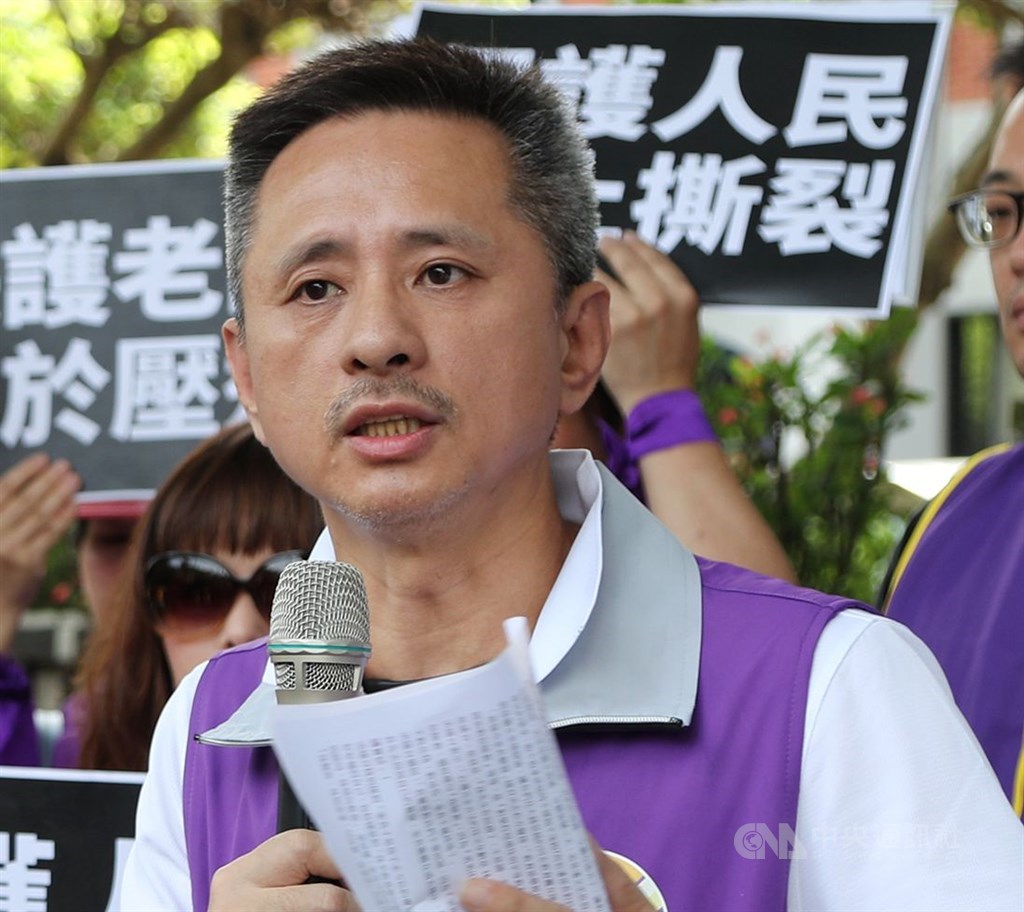 安定力量主席孫繼正被控散布國一國三開始教肛交等性平教育不實謠言,士院簡易庭裁定不罰。(中央社檔案照片)