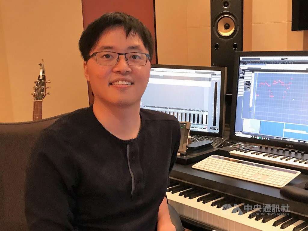 台灣作曲家陳彥竹(圖)在好萊塢所在地的洛杉磯從事電影配樂,他形容配樂是為畫面「提味」。中央社記者林宏翰洛杉磯攝 108年12月7日